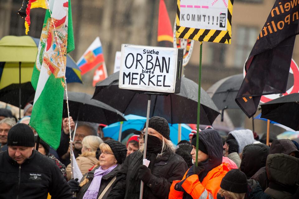 There has been much anger directed at Merkel from the German far-right. File picture