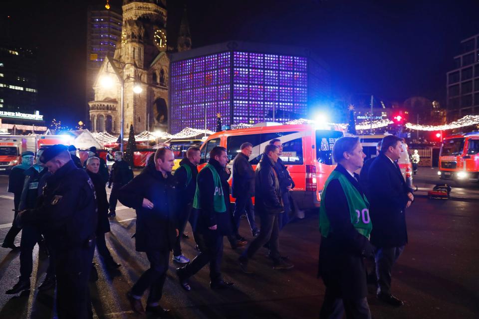 The attack took place near the famous Kaiser Wilhelm memorial church, in the centre of West Berlin