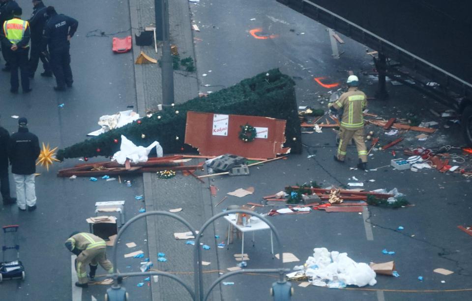 The attacker is still at large and believed to be armed, with police and security services launching a frantic manhunt for the 'dangerous criminal'