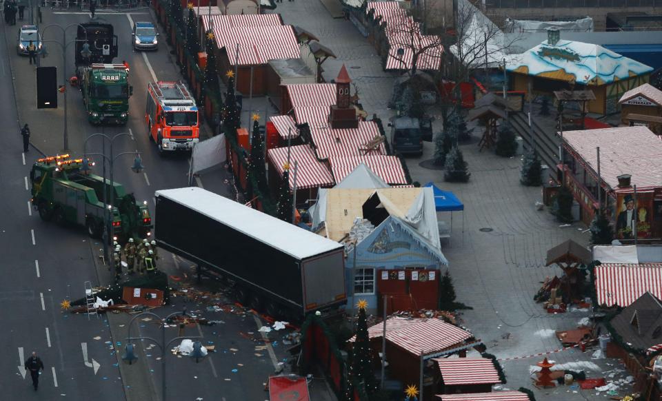Aftermath of Berlin Christmas market 