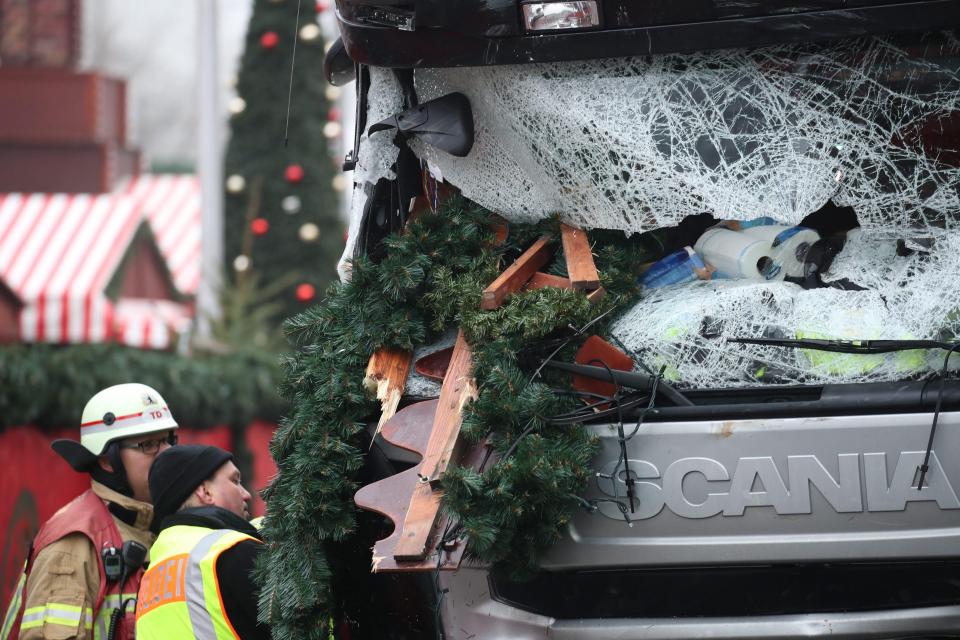 It is thought the ‘Terror Tactics’ manual may have inspired the Berlin Christmas market attack on Monday night 