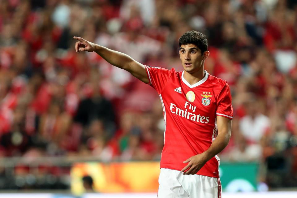 The twinkle-toes of Goncalo Guedesare causing some trouble to Benfica's opponents The twinkle-toes of Goncalo Guedesare causing some trouble to Benfica's opponents 