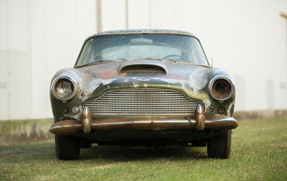  The dilapidated Aston Martin is expected to sell for more than £350,000 at auction