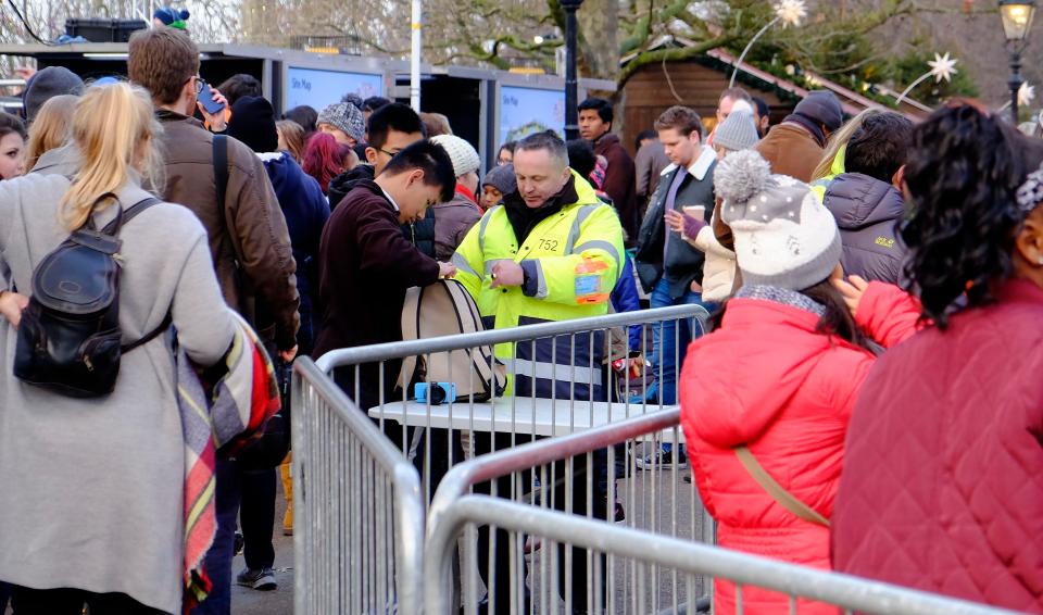 There was an increased security presence at Winter Wonderland today