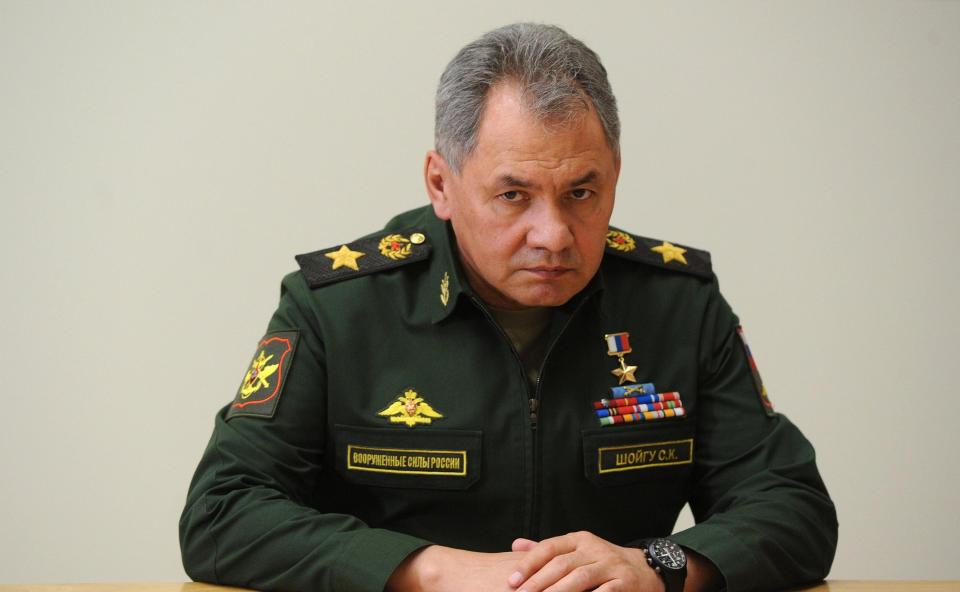 Russian defence minister Sergei Shoigu