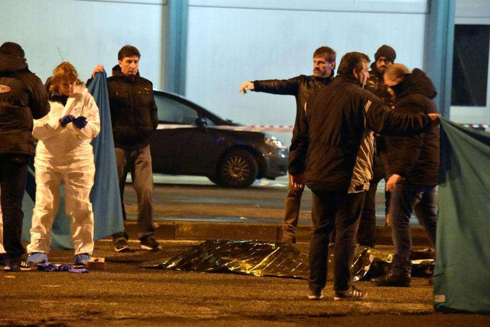 Scata braved the hail of bullets to take down the suspected terrorist 