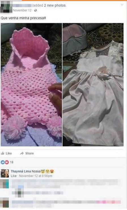 Pinto is said to have pretended to be pregnant for months, posting of her excitement of Facebook