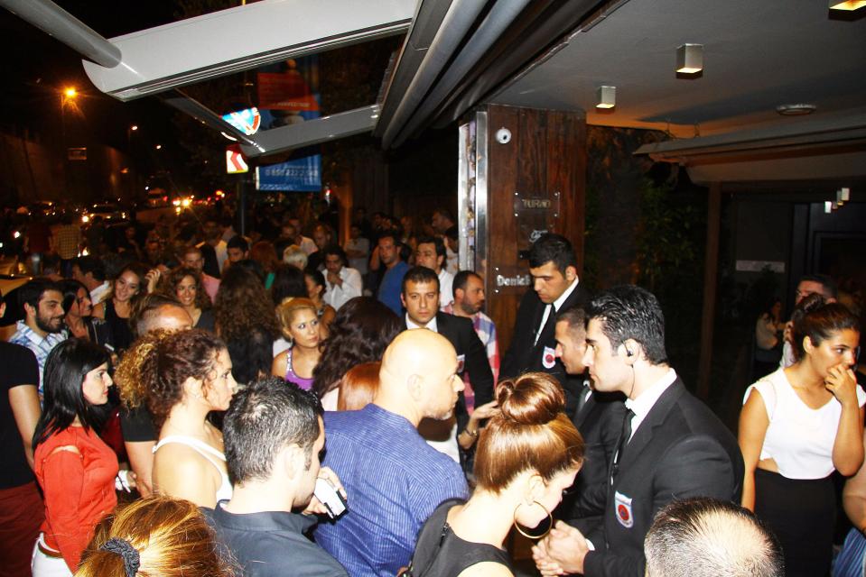 The upmarket nightspot is popular with celebrities and foreigners 