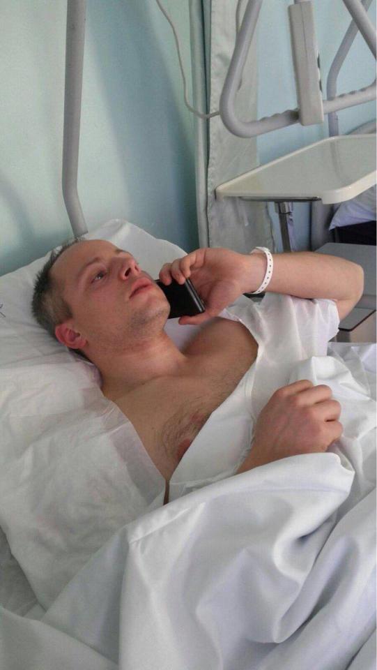 Police officer Cristian Movio who was injured by terrorist Anis Amri during shootout in Milan