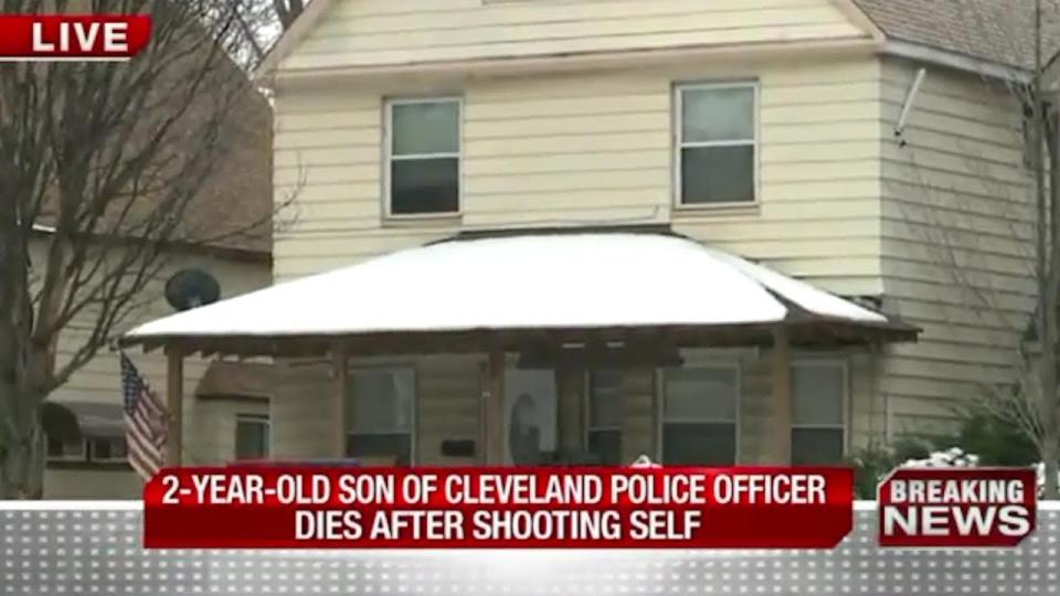 Officers confirmed that it was the police officer's service weapon which was discharged