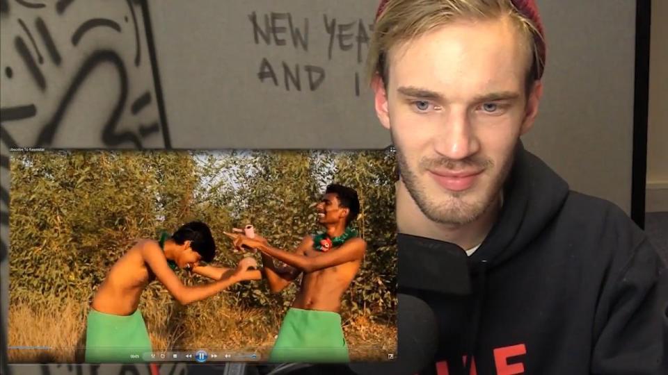  Pewdiepie paid for these two men to deliver the offensive message