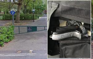 Gun cops swoop on three men after shots were fired on busy London park as hero bystander directs them by phone