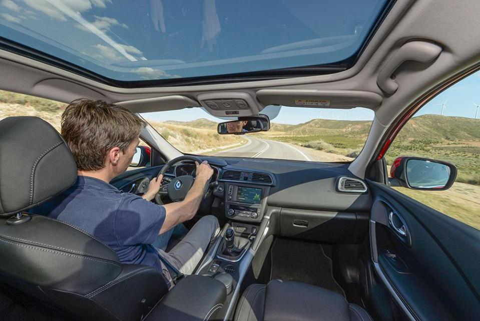  What's inside?... A touchscreen satnav, aircon, a nice high-riding position