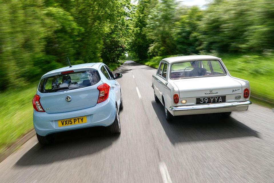  Smart... Bumpers and door mirrors are colour-coded on the 2015 Viva