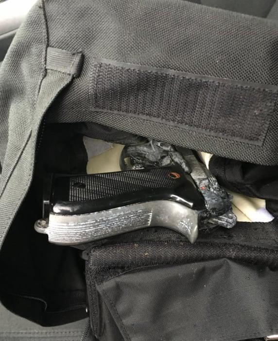 The gun recovered by firearms cops which will now be subjected to forensic examination