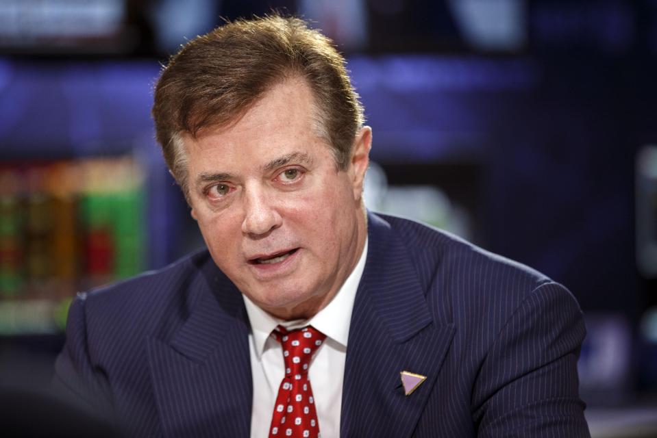 Paul Manafort, a former campaign manager, has also been spotted wearing the pin