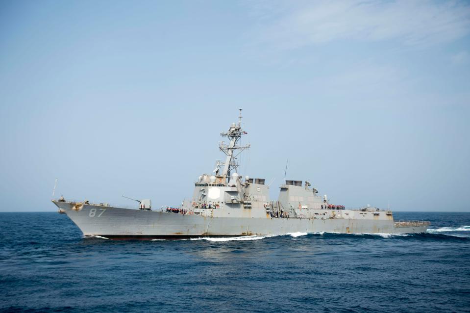 The increase in Naval spending is supposed to counter the threat from a resurgent Russia and China