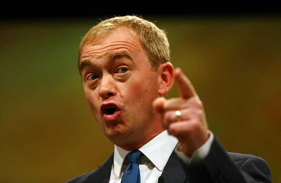 Leader Tim Farron blasted the plans for a film on the Leave campaign