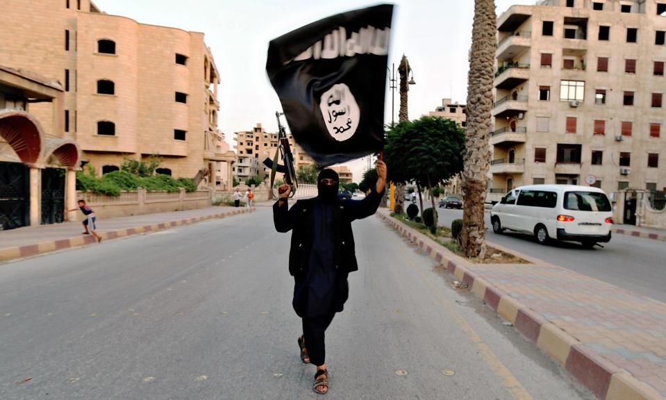  A propaganda photograph of an ISIS militant in Syria