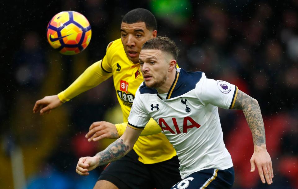  Trippier has only started three league games this season for Spurs