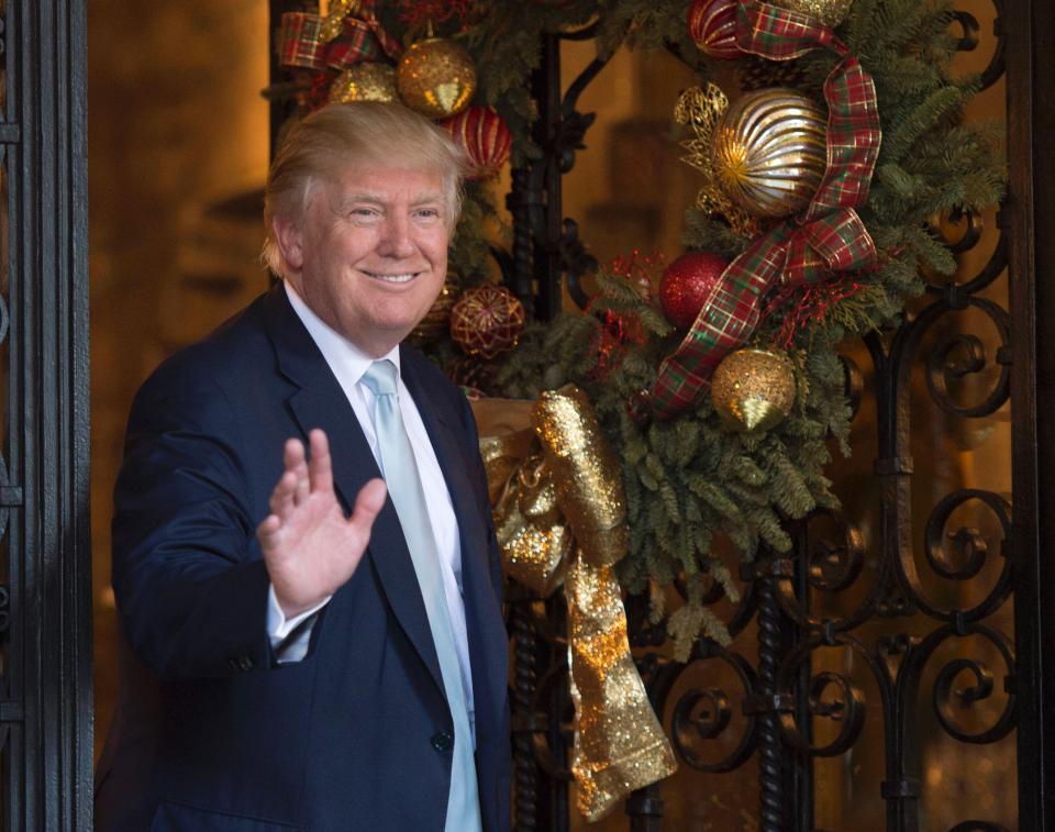 The Trumps had spent the holidays down at The Donalds Miami residence the Mar-a-lago