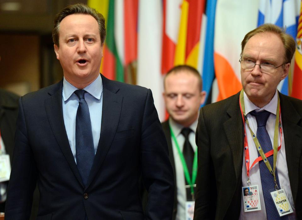 Sir Ivan with former PM David Cameron