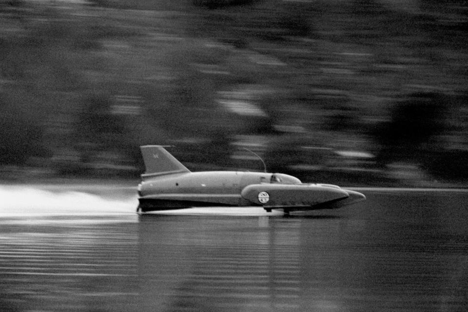  Television cameras hoping to film Campbell set a new world record were assembled at Coniston Water when the tragic crash happened