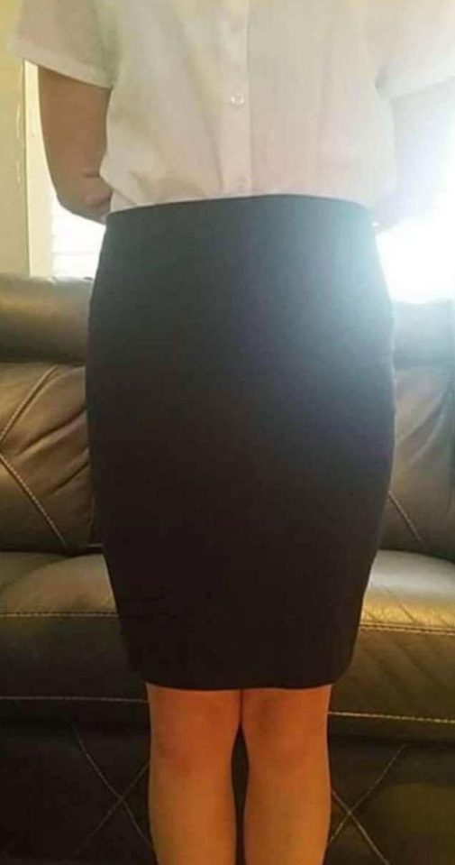 Brooke O'Hara with the correct length for skirts - with the school unapologetic for their strict stance