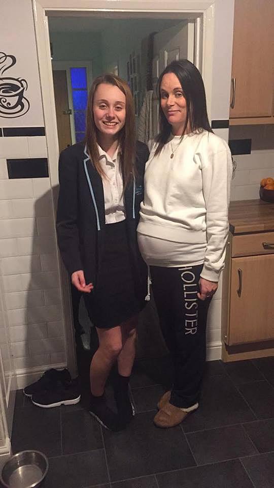 Mum Kerrie Bright has slammed her daughter's school, Ebbsfleet Academy, for sending students home for the length of their skirts. Drew Bright was sent home on Tuesday and again on Wednesday - the second time with this length skirt