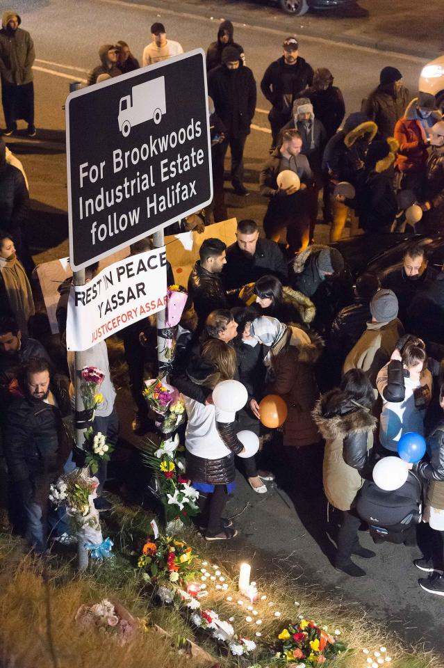  An emotional vigil has been held for Yassar Yaqub at the scene where he was shot dead by cops