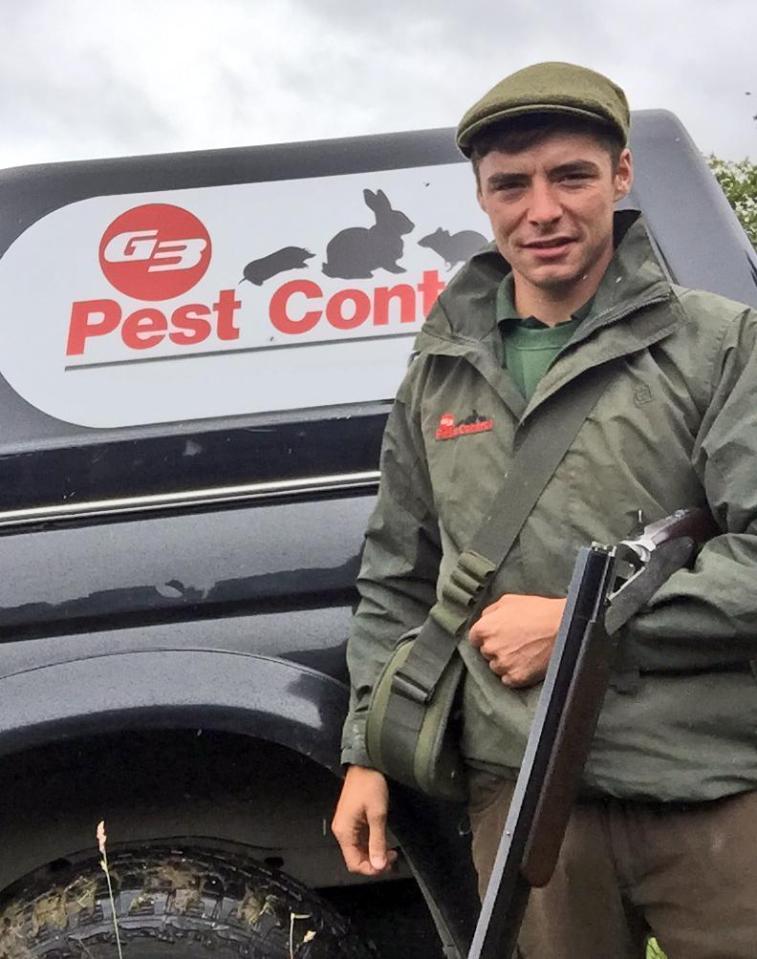  Zach's rifle was nicked from the back of his 4x4 Mitsubishi L200 in August and as a result he lost his gun licence and his business