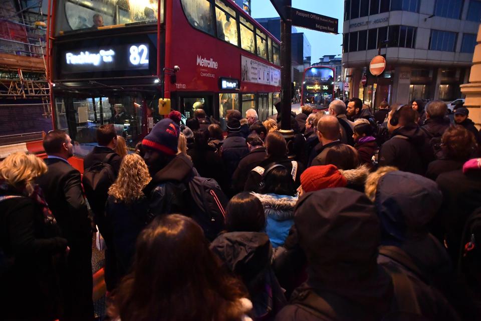 Commuters faced chaos as they tried to get to work this morning