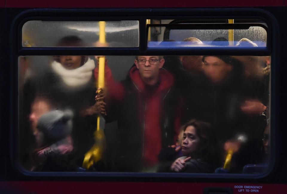 Not so happy... passengers have put up with horrific delays