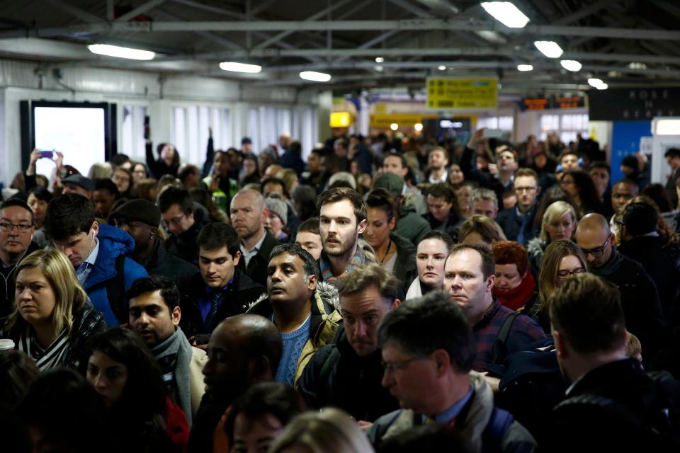 Hundreds of commuters were evacuated from Clapham Junction station during the morning rush hour as Tube staff went on strike