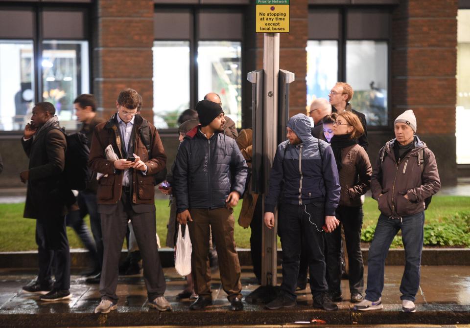 Commuters attempt to make their journey home amid ongoing tube strike action in a row over job losses and ticket office closures