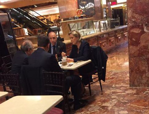  Le Pen's party insists the trip to New York was a 'private visit'