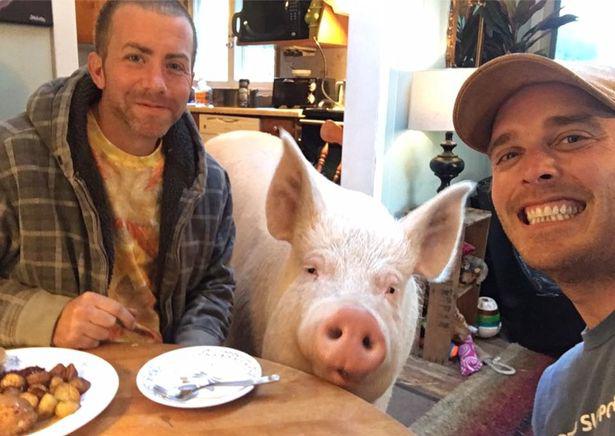 Happy families ..Steve Jenkins and Derek Walter and Esther