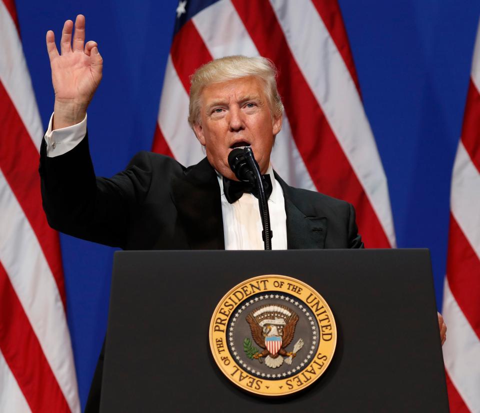 He has since been enjoying several inauguration balls with festivities continuing over the weekend