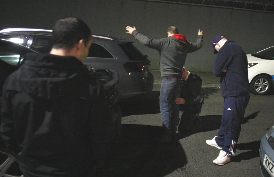  Police stopped a man in the north of the city
