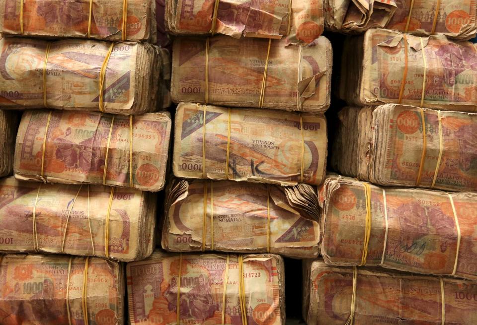  There are fears the cash in countries like Somalia are falling into the hands of terrorists