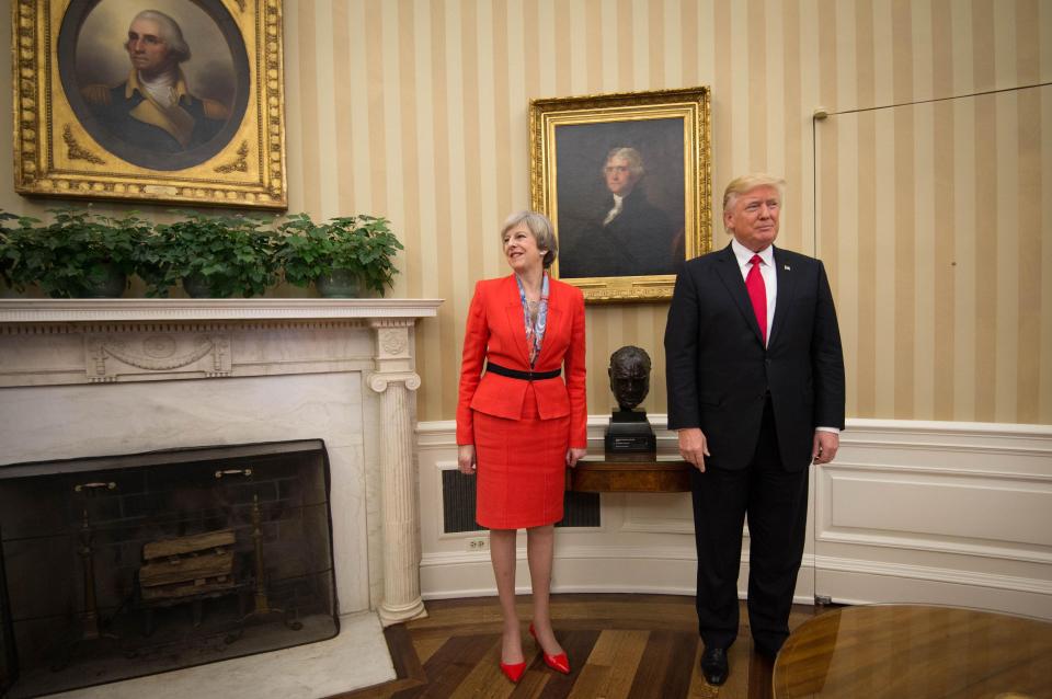  Mrs May is flying to Turkey fresh from her US talks with President Donald Trump