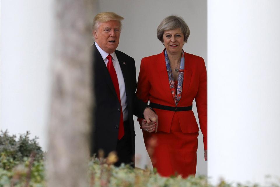 Theresa May Donald Trump