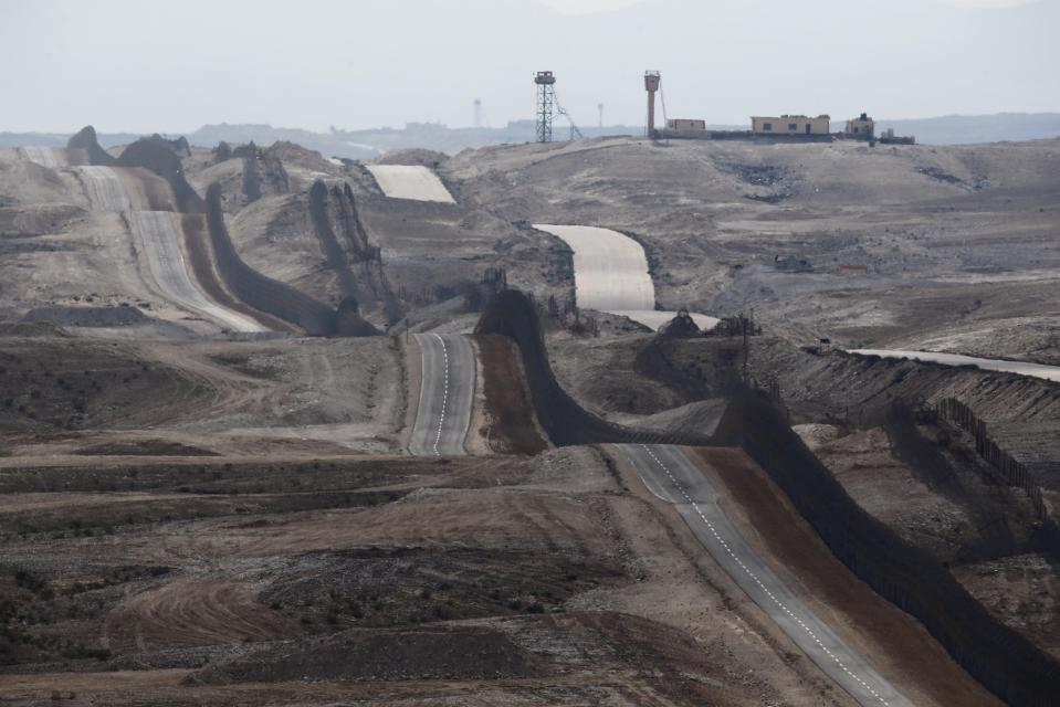 Israel recently completed a 250-mile electric fence along its border with Egypt 