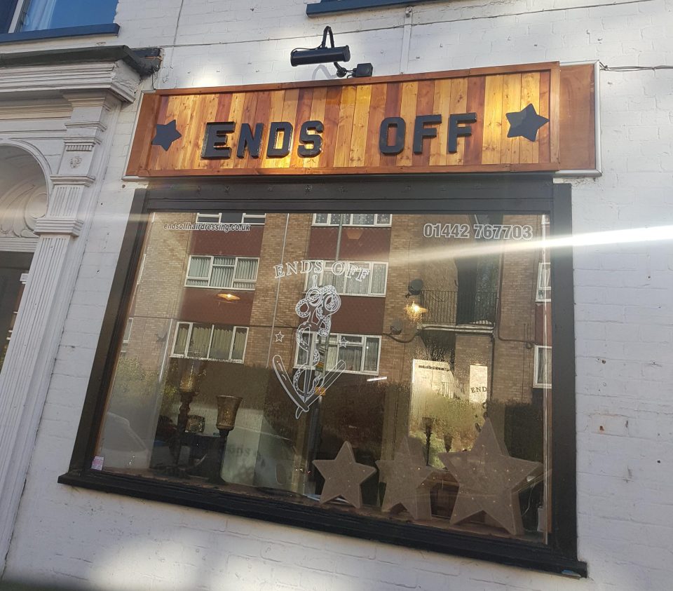 Top crop . . . Salon in Hemel Hempstead, Herts 