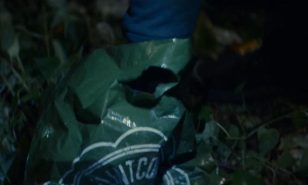  This bag containing the fisherman's twine was taken from the crime scene