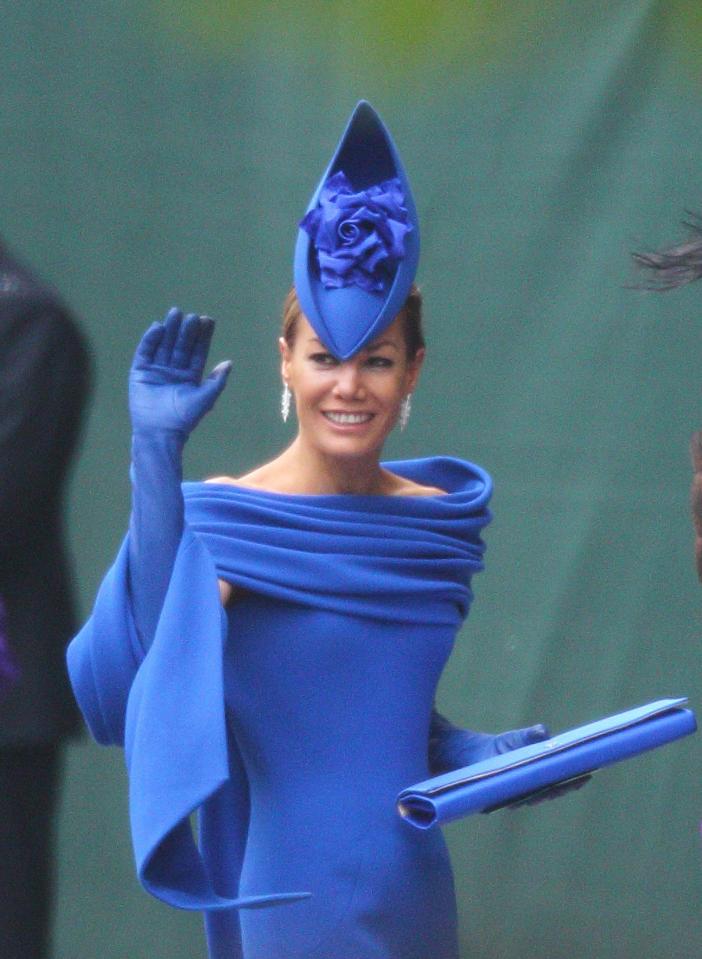  Tara arrives at Wills and Kate's wedding at Westminster Abbey