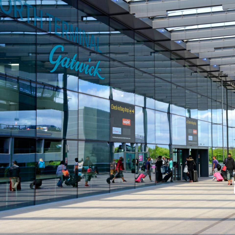 The suspect was arrested by anti-terror cops at Gatwick Airport yesterday