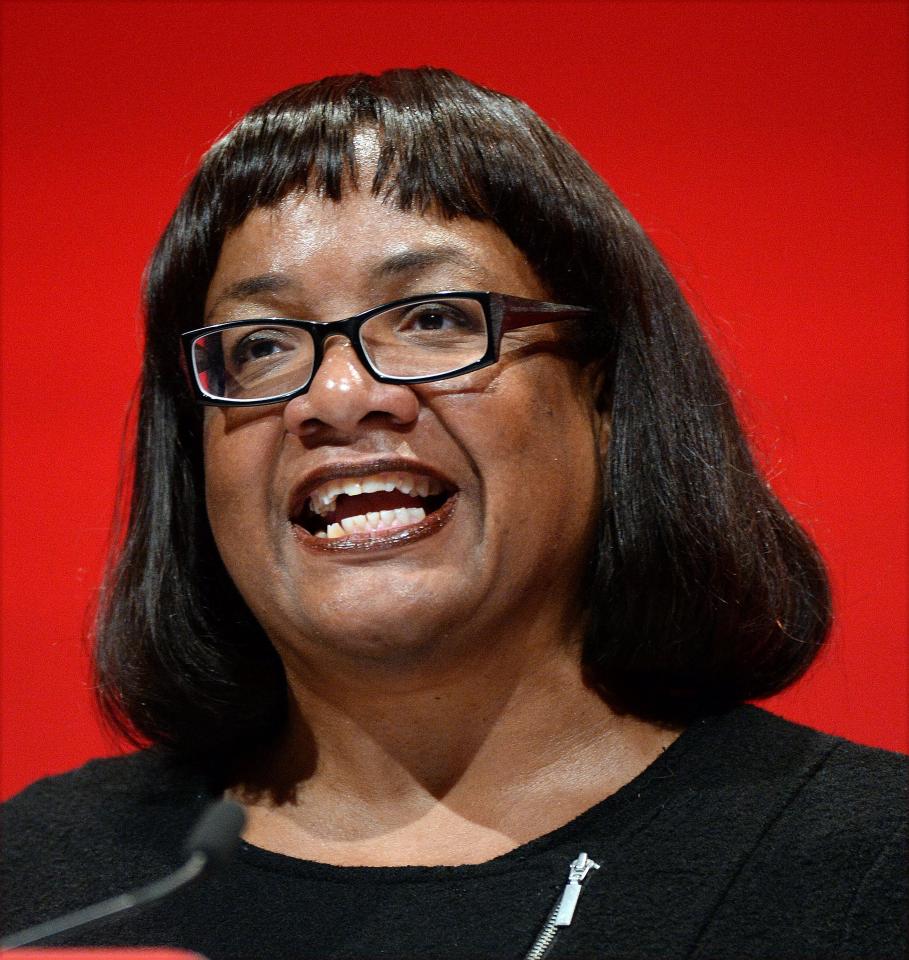  Shadow Home Secretary Diane Abbott, pictured at the 2016 Labour Party Conference