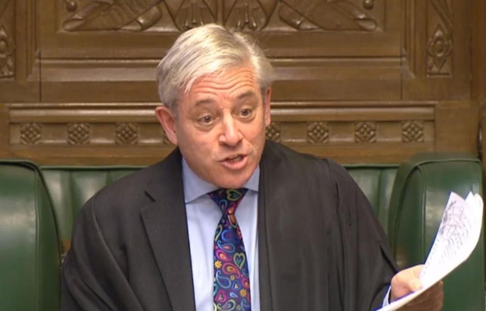  John Bercow will survive this motion of no confidence