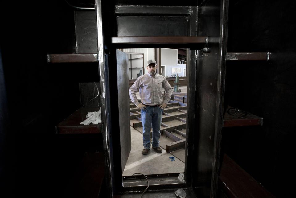 Gary Lynch says orders of bomb shelters at his company are up 700 per cent